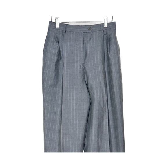 Lafayette 148‎ New York Women's Gray Pinstriped Pants Size 4 Wool Trousers - Picture 4 of 6